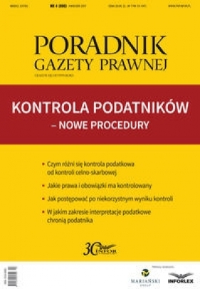 Kontrola podatników-nowe proceduty