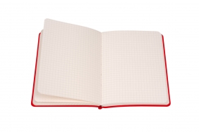Notes z długopisem A6 w pudełku - Czerwony
