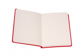 Notes z długopisem A6 w pudełku - Czerwony