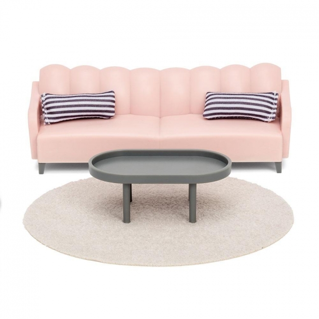 Meble do salonu do domku dla lalek basic