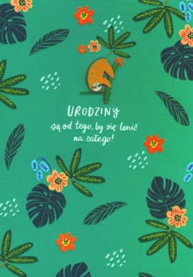 Karnet Leniwiec urodziny K.GIFT -174