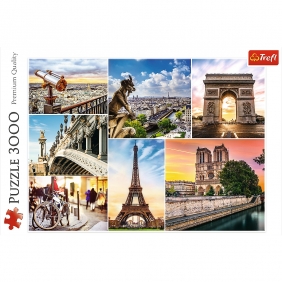Puzzle 3000: Magia Paryża - kolaż (33065)
