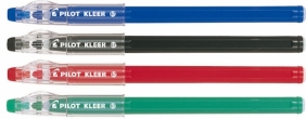 Długopis żelowy jednorazowy Pilot Kleer - wymazywalny, czarny