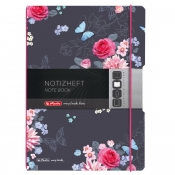 Notatnik A4/80k kratka/linia - Ladylike Flowers