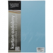 Papier ozdobny (wizytówkowy) Galeria Papieru dots kropki A4 - niebieski 230 g (204611)