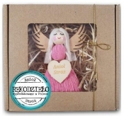 Zawieszka Anioł stróż. Różowy