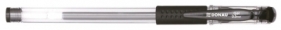 Długopis żelowy Donau przeźroczysty czarny 0,5mm(734200101)