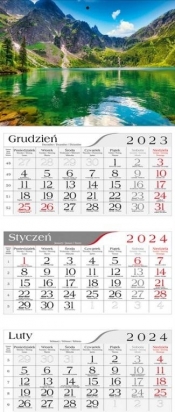 Kalendarz 2024 Trójdzielny Morskie oko