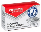 Spinacze biurowe 50mm okrągłe 100 sztuk