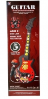  Instrument muzyczny gitara z mikrofonem ze światłem i dźwiękiem