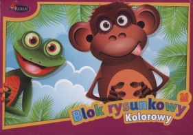 Blok rysunkowy kolorowy A4 16 kartek 10 sztuk