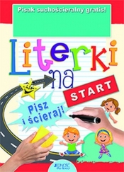 Literki na start Książka z pisakiem suchościeralnym - Dorota Skwark