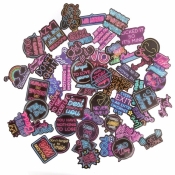 Naklejki winylowe neon motywacyjne 5-8cm 50szt