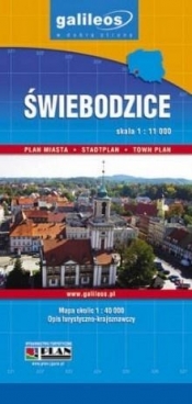 Plan miasta - Świebodzice 1:11 000 - Opracowanie zbiorowe