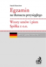 Egzamin na tłumacza przysięgłego Wzory umów  Marschner Harald