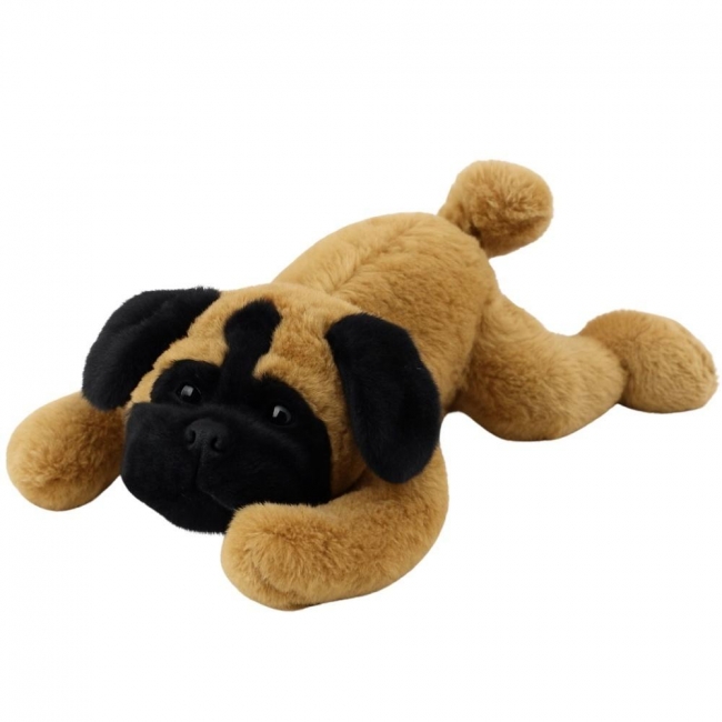 <img src='https://webimage.pl/pics/657/8/d5905991048657.jpg' style='height:440px' /> Pluszowa maskotka pies mops leżący brązowy 40 cm