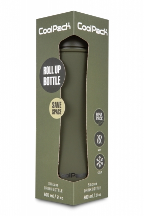 Coolpack, Bidon Silikonowy Pump 600 ml - RPET Olive (Z14640)