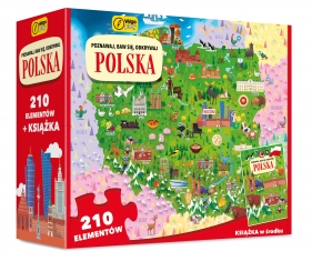 Poznawaj baw się odkrywaj. Polska. Puzzle + książka - Trevisan Irena