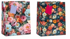Torba prezentowa Flower 23x18x10cm MIX