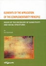 Elements of the Application of the Complementarity Principle Issues of the Szymczyk Jan