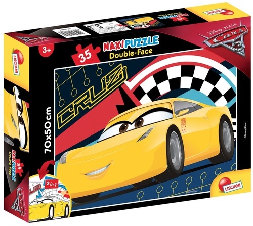 Auta 3: Race ready - Puzzle dwustronne maxi 35  (60658)