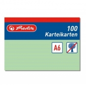 Karteczki kart. A6 zielone