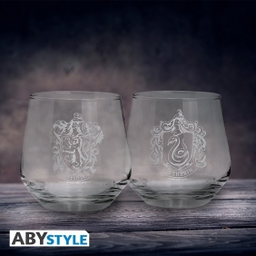 Zestaw Harry Potter - 2 szklanki - Gryffindor & Slytherin