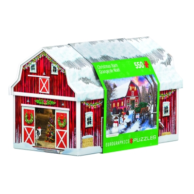 Puzzle 550 TIN Christmas Barn 8551-5665