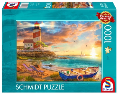 <img src='https://webimage.pl/pics/658/7/d4001504597658.jpg' style='height:440px' /> Puzzle 1000 PQ Zachód słońca nad zatoką 112740