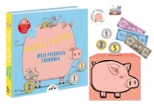 Mon i Netka Moja pierwsza ekonomia. Książka z okienkami i akcesoriami: skarbonką, monetami, banknotami i naklejkami - Junyent Montse