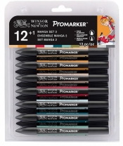 Zestaw pisaków Promarker Winsor & Newton – Manga Expansion 2, 12 kolorów
