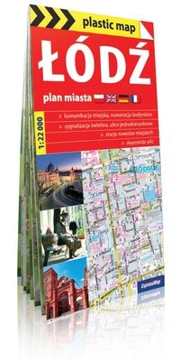 Plastic map Łódź - plan miasta 1:22 000