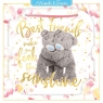 Kartka holograficzna 3D - Best Friends
