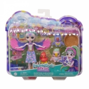 Enchantimals Rodzina Papugi Filia Finch Lalka + figurki (HKN15)