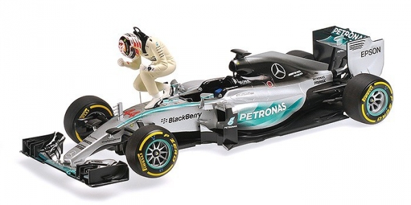Mercedes AMG Petronas F1 Team W06 Hybrid #44 Lewis Hamilton Winner USA GP 2015 Set w/figurine (110150544)
