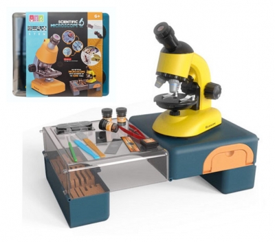 <img src='https://webimage.pl/pics/659/6/d5902496216659Q12374.jpg' style='height:440px' /> Mikroskop z akcesoriami w walizce 2w1 stolik