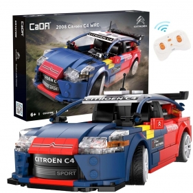 Klocki CADA. Zdalnie sterowana wyścigówka Citroen C4 WRC Dual Mode RC. 329 elementów