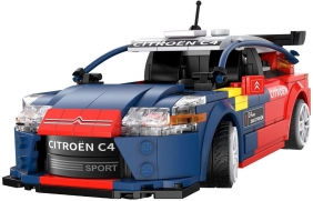 Klocki CADA. Zdalnie sterowana wyścigówka Citroen C4 WRC Dual Mode RC. 329 elementów