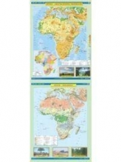 Mapa - Afryka. Ukształtowanie powierzchni NE