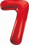 Balon foliowy cyfra 7, czerwona, 85cm, 40cal (BCHCW7)