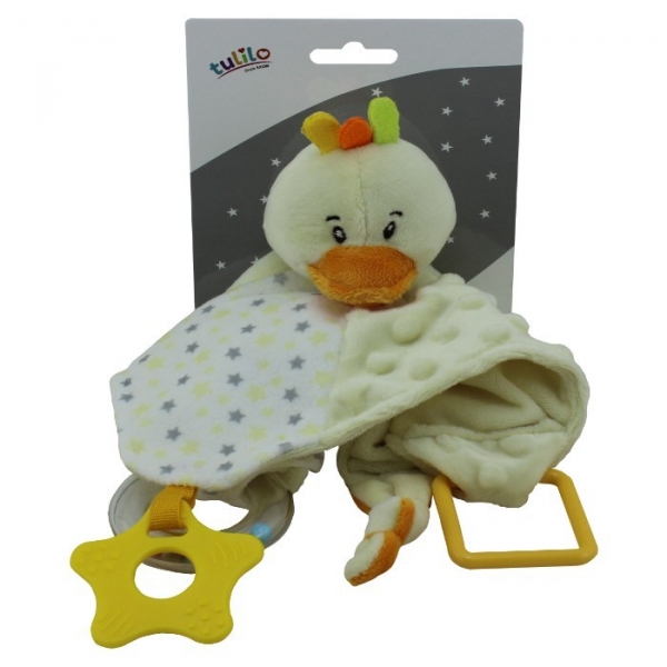 Przytulanka z dodatkami Miluś Kaczka 25 cm (4829b)