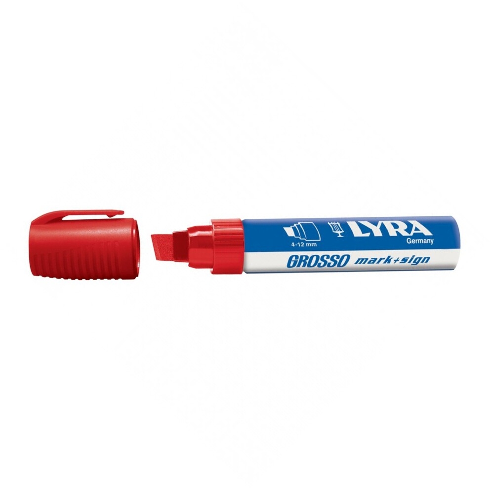 Marker permanentny Lyra Grosso 12mm - czerwony (L4030017)