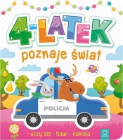 4-latek poznaje świat, uczy się, bawi, nakleja