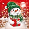 Karnet KW Boże Narodzenie - Christmas Snowman