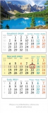 Kalendarz 2021 trójdzielny KT 07 Horyzont