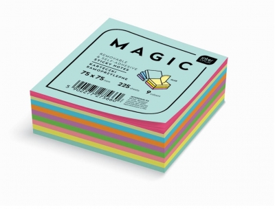 Karteczki samoprzylepne Magic Cube, 75x75mm/225k (433725)