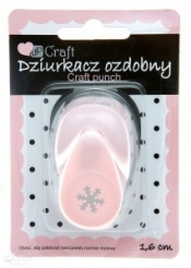 Dziurkach ozdobny 1,6 cm śnieżynka