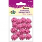 Pompony brokatowe, 15 szt. - różowe (338525)