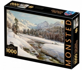 Puzzle 1000: Zimowy krajobraz, Peder Mork Monsted