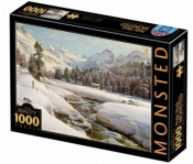 Puzzle 1000: Zimowy krajobraz, Peder Mork Monsted